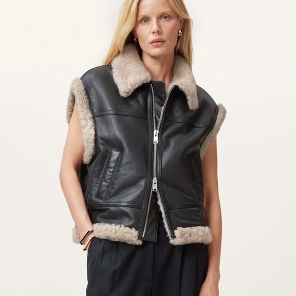 Zep Sleeveless Shearling GIlet - Picture 1 of 7